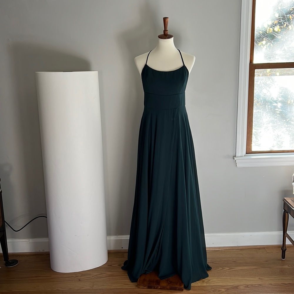 Emerald green long dress from Lulu’s size large